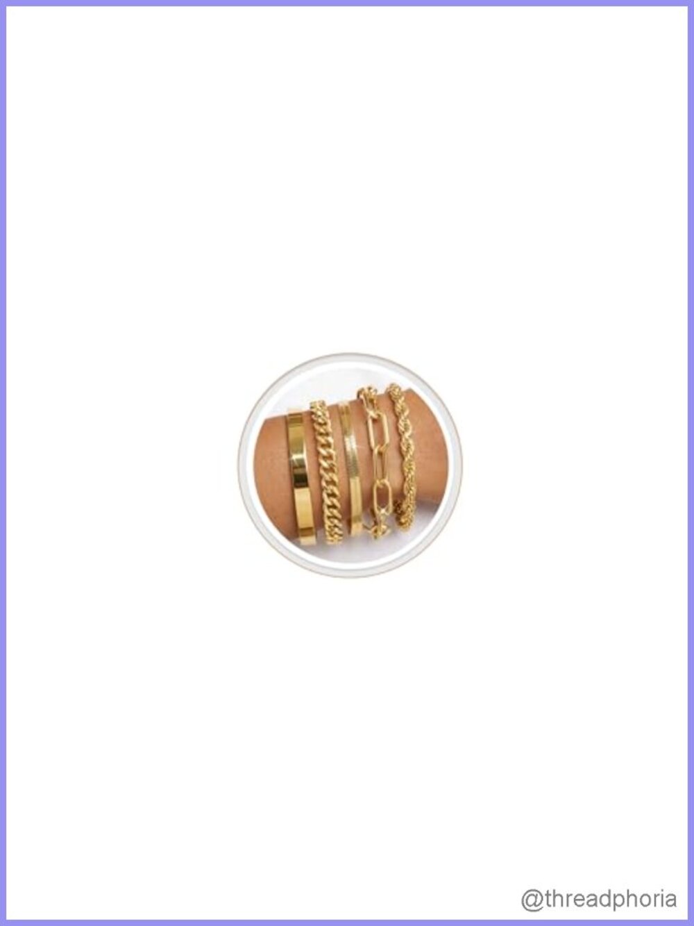 14K Gold Plated Bracelet Set for Women, Stackable Non Tarnish Chunky Bangles
